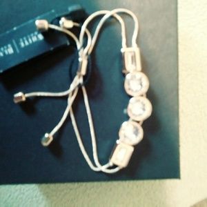 WHBM gold/crystal adjust bracelet